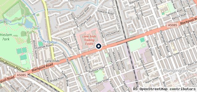 Map showing the location of Ashton Autos