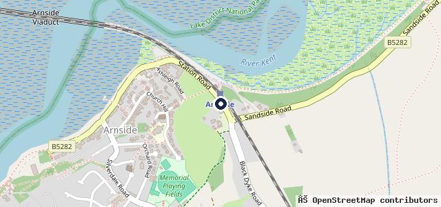 Map showing the location of Station Garage