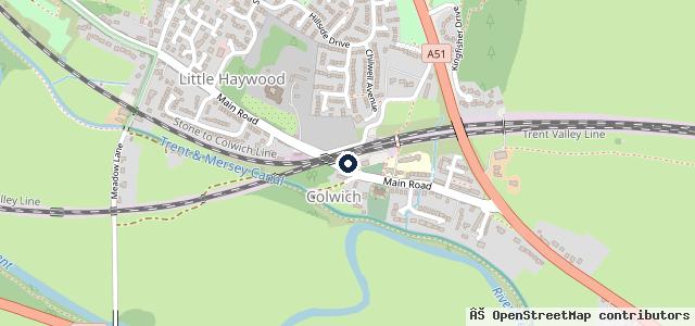 Map showing the location of Station Garage