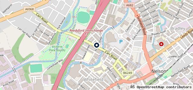 Map showing the location of Norfolk Street Garage