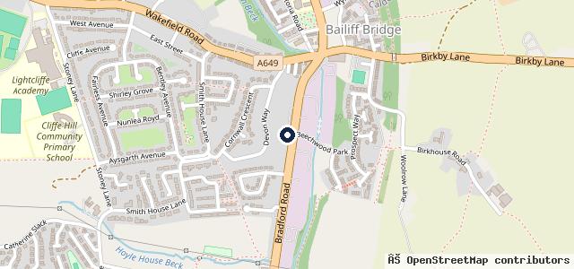 Map showing the location of Summerfield Garage & MOT Centre