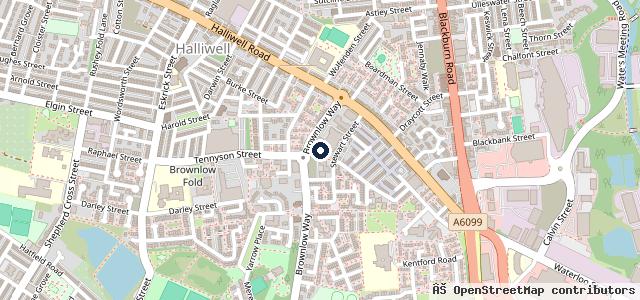 Map showing the location of Bolton Tyre And Exhaust