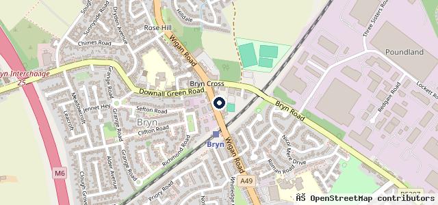 Map showing the location of Ashton Tyres & Exhaust Ltd