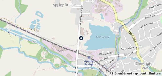 Map showing the location of Station Garage