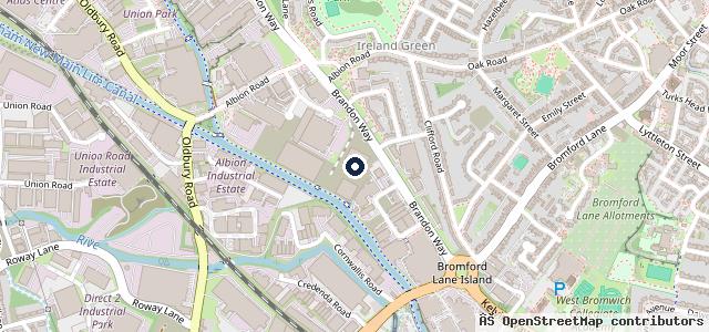 Map showing the location of Brandon Way Auto Solutions