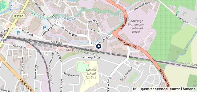 Map showing the location of Halfords Autocentre
