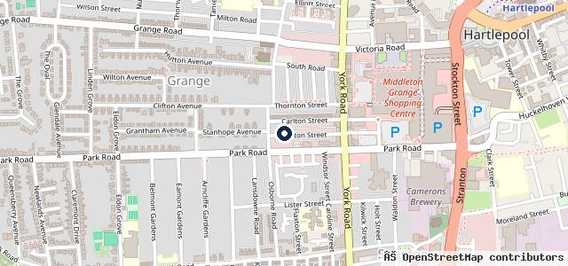 Map showing the location of Hartlepool MOT & Service Garage