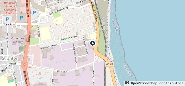 Map showing the location of Lynn Service Garage