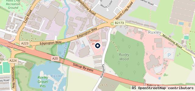 Map showing the location of Halfords Autocentres