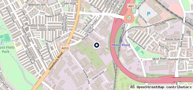 Map showing the location of Quick Fix Mot Centre