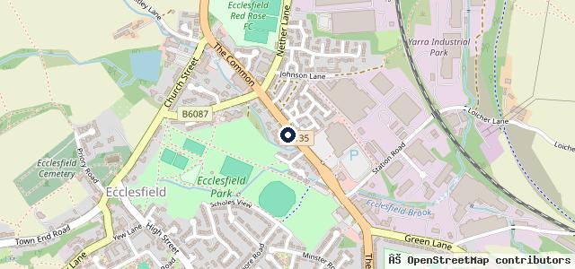 Map showing the location of Eric Stead MG