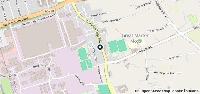 Map showing the location of A & P Autos ( Blackpool )