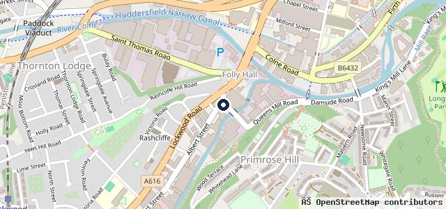 Map showing the location of Greenwoods Victoria Garage