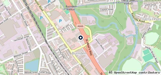Map showing the location of Williams Bolton BMW