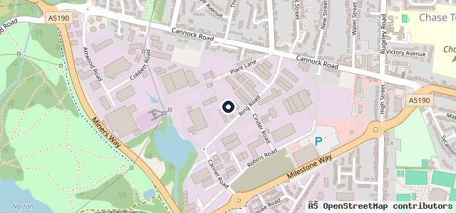 Map showing the location of M J Motors