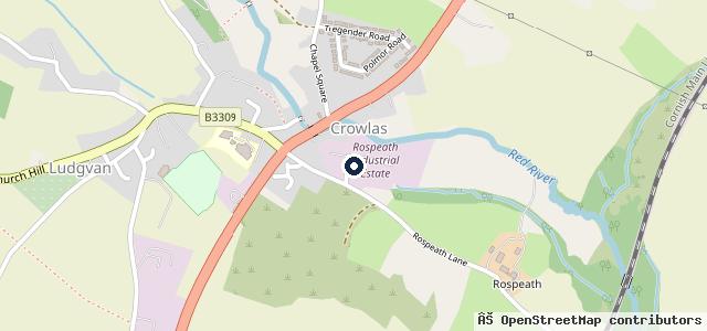 Map showing the location of Rospeath MOT