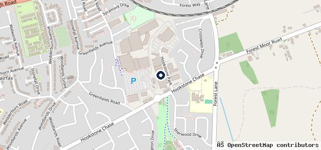 Map showing the location of Autoglass Harrogate