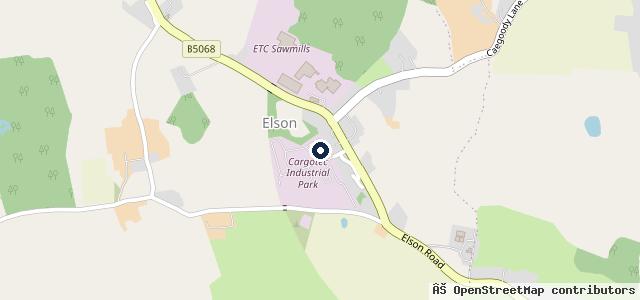 Map showing the location of P & G Vehicle Repairs