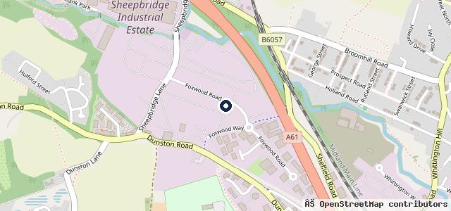 Map showing the location of ACE Auto Services