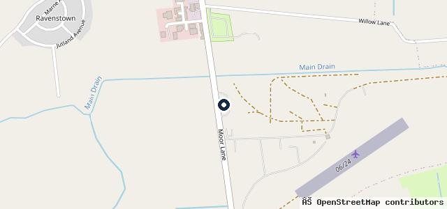 Map showing the location of Camp Road Garage