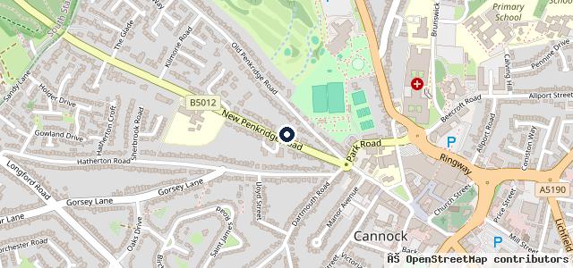 Map showing the location of Broomhill Motors