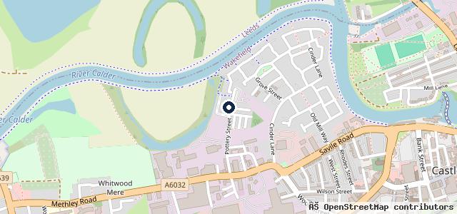 Map showing the location of Castleford Accident Repair Centre