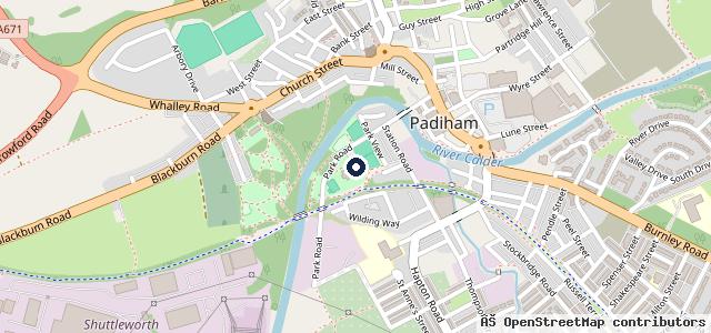 Map showing the location of Park Road Garage