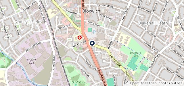 Map showing the location of Fastcar