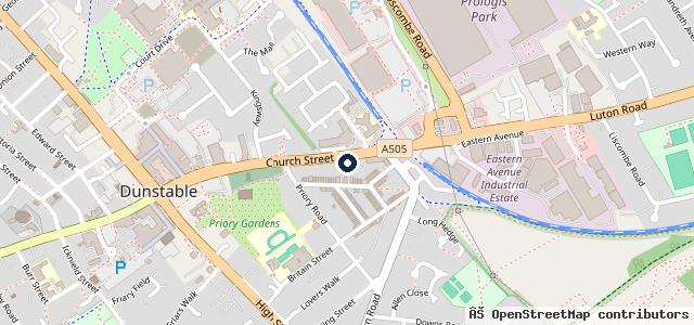 Map showing the location of Kwik Fit
