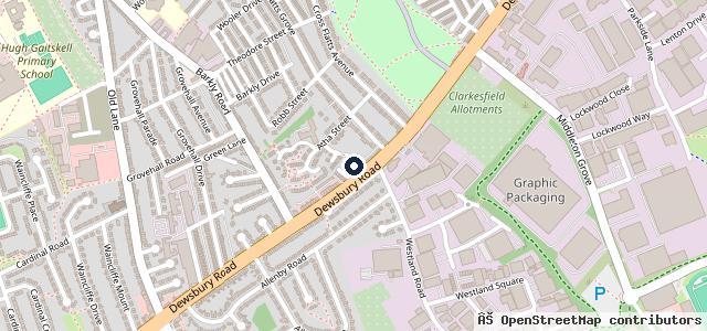 Map showing the location of Beeston Auto Body