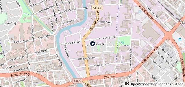Map showing the location of Baker Street Garage
