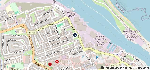 Map showing the location of Regent Street Auto Centre
