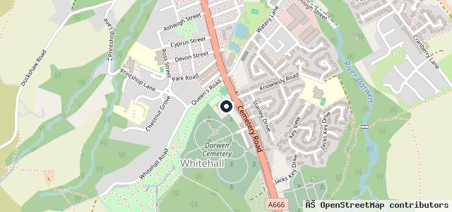 Map showing the location of Broadoak Gear cutting & Engineering Ltd