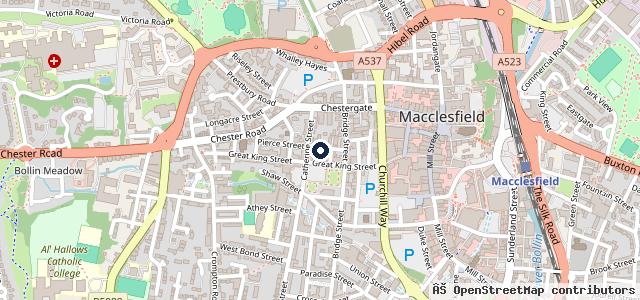 Map showing the location of Mark's Autos