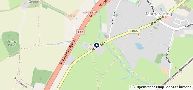 Map showing the location of Speedwell Service Station