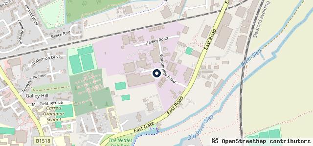 Map showing the location of Sleaford H G V Services