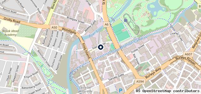Map showing the location of P & D Motors