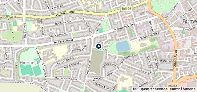 Map showing the location of Farnworth Recovery Services