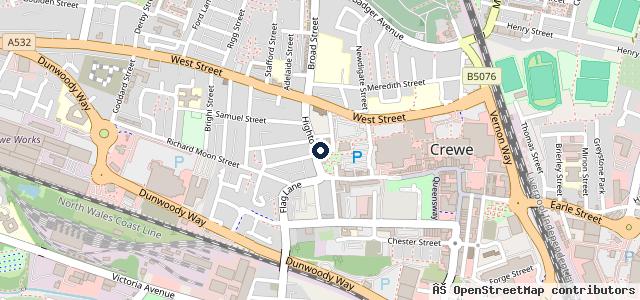 Map showing the location of AR Mobile Mechanix | Crewe