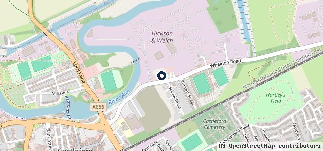 Map showing the location of Wheldon Road Auto Centre
