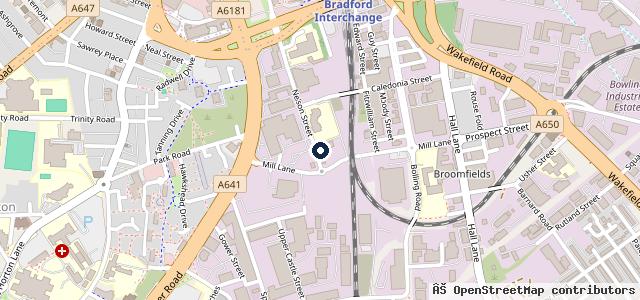 Map showing the location of R Davey Motors