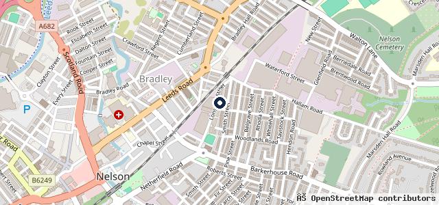 Map showing the location of Lonsdale Street MOT centre