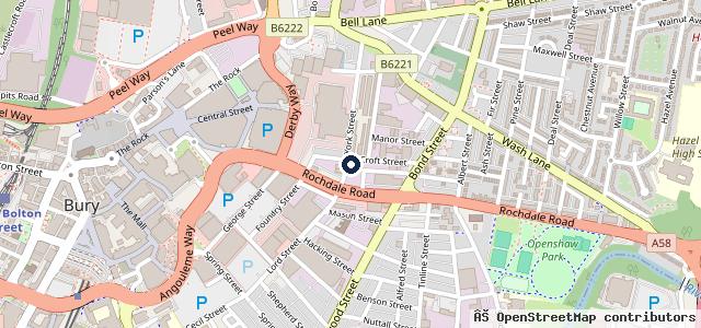 Map showing the location of Dynamic Motor Services - Car Service Bury