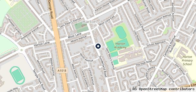 Map showing the location of Harton Garage Ltd