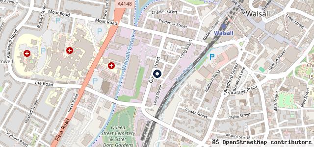 Map showing the location of Fix Auto Walsall