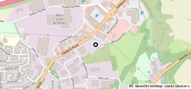 Map showing the location of Gelderd Road Auto Centre