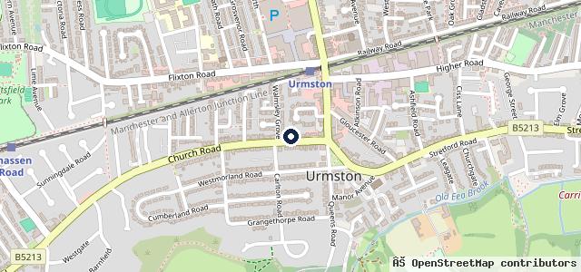 Map showing the location of Schofield Bros Ltd Urmston Motor Store