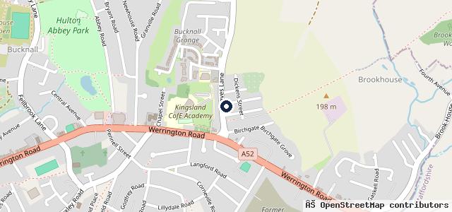 Map showing the location of Townsend Garage A303