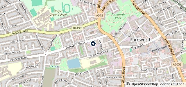 Map showing the location of Bolton Motor Works LTD