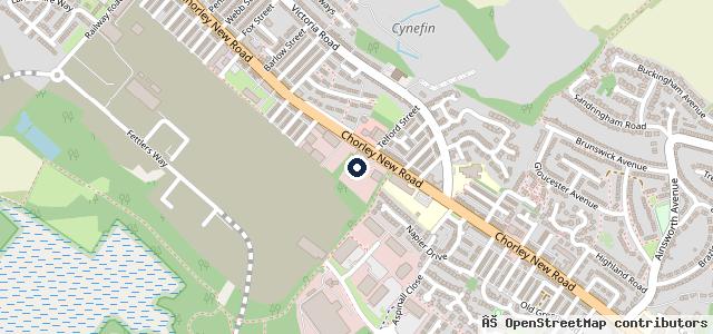 Map showing the location of Horwich Tuning Centre